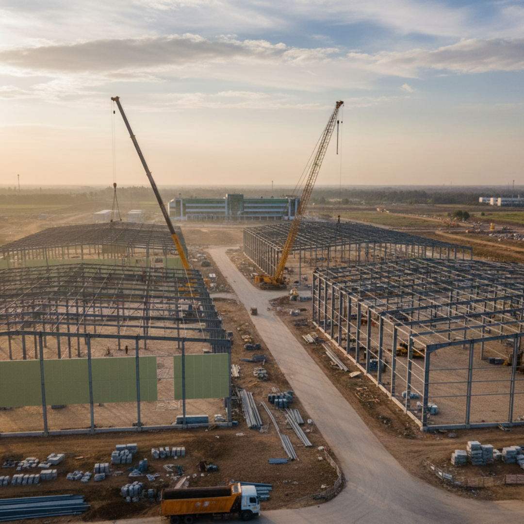 PEB Logistics Park Construction